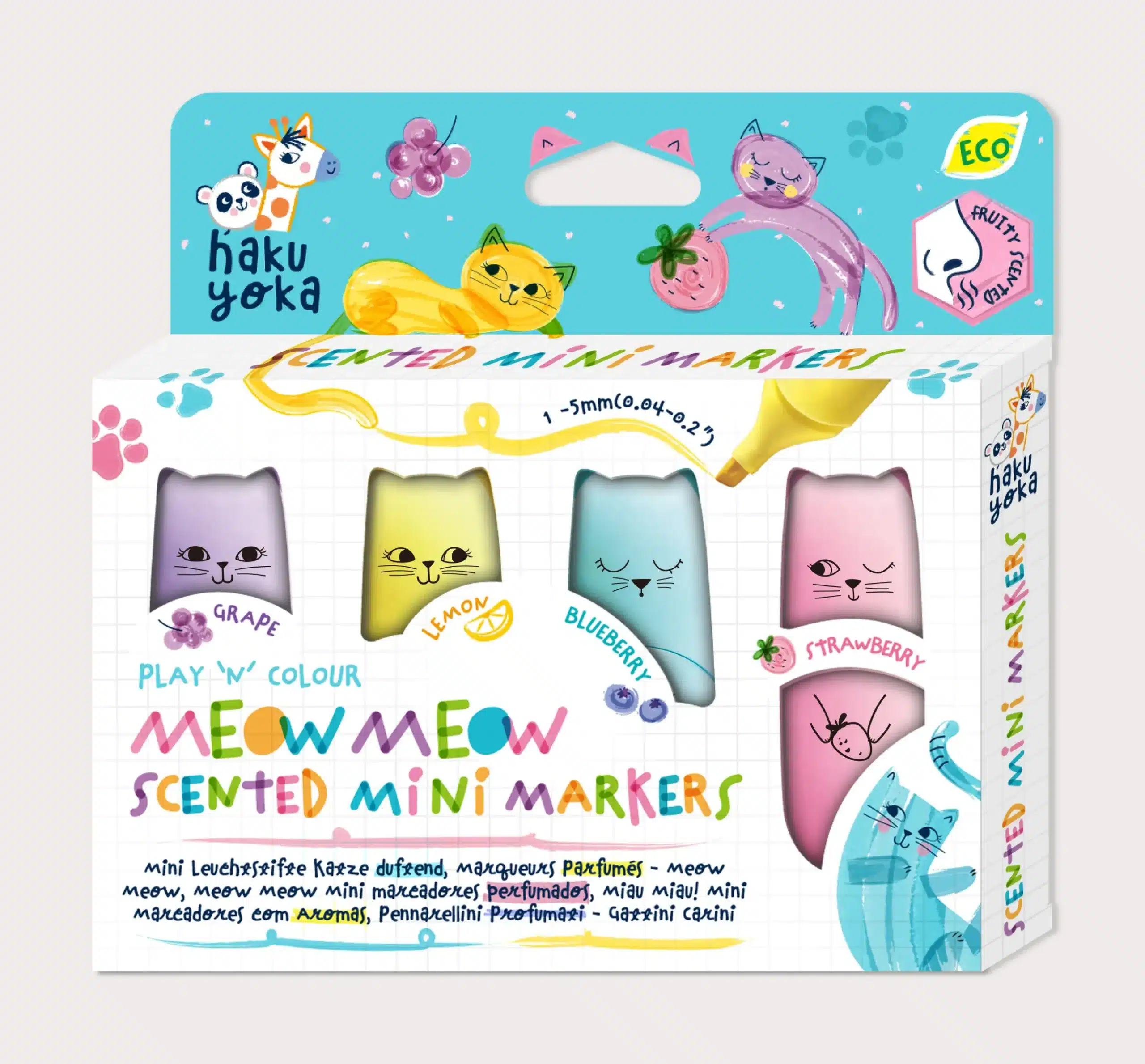 Illatos-filctoll-keszlet-Cicak-Haku-Yoka-miniart-6 Illatos filctoll készlet, Cicák Haku Yoka