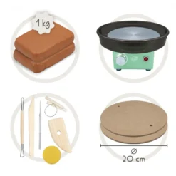 Professzionális Stúdió, Profi agyag kerámiakészítő korongozó készlet BUKI