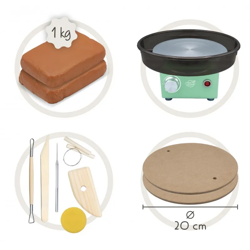 Professzionalis-Studio-Profi-agyag-keramiakeszito-miniart-1 Professzionális Stúdió, Profi agyag kerámiakészítő korongozó készlet BUKI