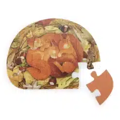 Moulin Roty - Kiskertem - Állatos puzzle - kirakó (4x12 db-os)