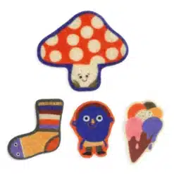 Djeco: Design by Matricák - Tréfálkozók! 60 filcmatrica - The silly ones!