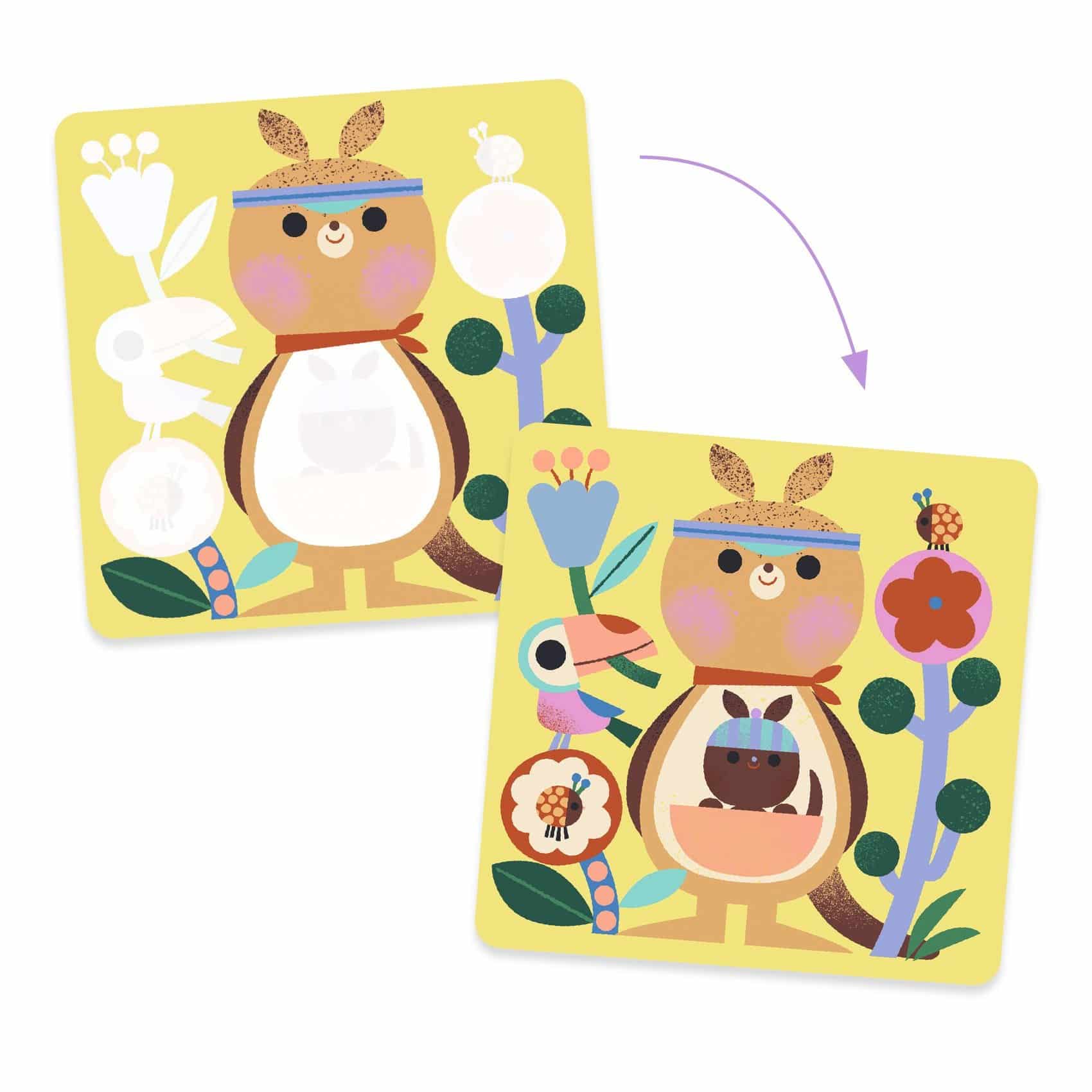 imgi_5_vizzel-szinezo-keszlet-kukucs-allatbebik-a-vilag-tajairol-peekaboo-dj00952-c1 Djeco: Design by Vízzel színező készlet - Kukucs! Állatbébik a világ tájairól - Peekaboo! Baby animals around the world