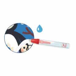 Djeco: Design by Vízzel színező készlet - Kukucs! Állatbébik a világ tájairól - Peekaboo! Baby animals around the world