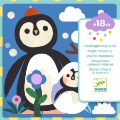 Djeco: Design by Vízzel színező készlet - Kukucs! Állatbébik a világ tájairól - Peekaboo! Baby animals around the world