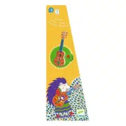 Djeco: Animambo Játékhangszer - Kisgitár, 6 húros - Guitar 6 metal strings - Small size