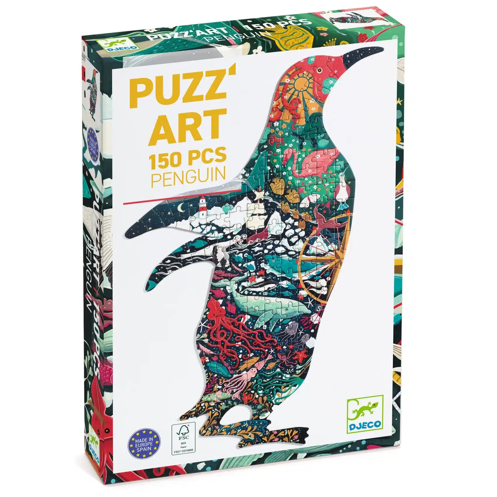 miniart-djeco-_muveszeti-puzzle-pingvin-150-db-os-penguin-dj07663-b3d Djeco Művészeti puzzle - Pingvin, 150 db-os - Penguin