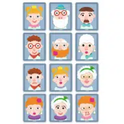 Djeco Mágneses képkirakó - Variációk 12 arcképre - Inzebox Portraits