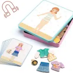 Djeco Mágneses képkirakó - Variációk 12 öltözetre - Inzebox Dressing