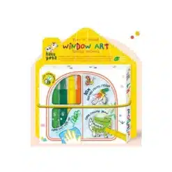 Ablakmatrica színező készlet, A dzsungel állatai Haku Yoka