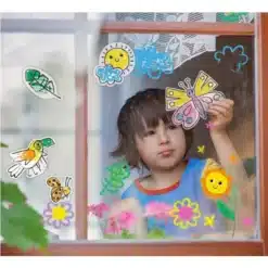 Ablakmatrica színező készlet, A kertben Haku Yoka