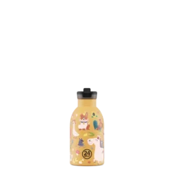 24BOTTLES Kids Clima 330ml rozsdamentes acél termosz szívószálas kupakkal, Farm Friends