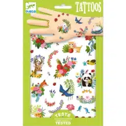 Djeco: Design by Tetováló matricák - Boldog tavasz - Happy spring