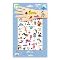 Djeco: Design by Tetováló matricák - Cukik és viccesek - Little critters