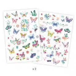 Djeco: Design by Tetováló matricák - Álompillangók - Dream butterflies