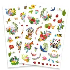 Djeco: Design by Tetováló matricák - Boldog tavasz - Happy spring