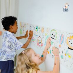 Kihúzható színező 12 db zsírkrétával, Világűr Haku Yoka