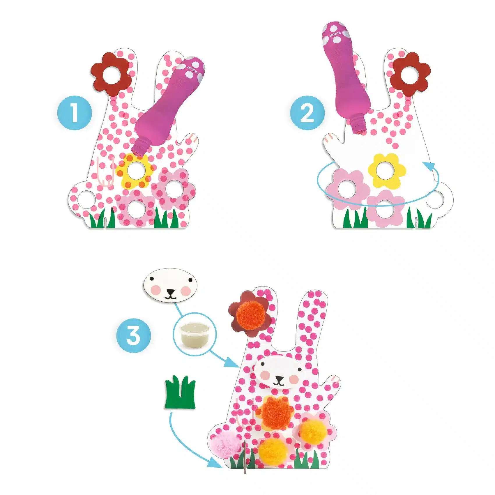 9641-kepszinezes-pottyokkel-es-pompomokkal-lenn-a-fuben-dots-and-pompoms-in-the-grass-djeco-miniart-5 Djeco: Design by Képszínezés pöttyökkel és pompomokkal - Lenn a fűben - Dots and Pompoms – In the Grass