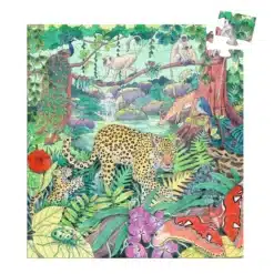 Djeco Formadobozos puzzle - Indiai dzsungel, 54 db-os - Indian jungle