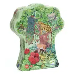 Djeco Formadobozos puzzle - Indiai dzsungel, 54 db-os - Indian jungle