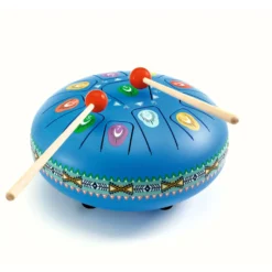 Djeco: Animambo Játékhangszer - nyelves dob Rezgőnyelves, nagy acéldob, 11 hangú - Large tongue drum