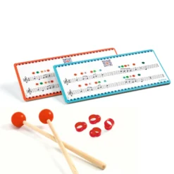 Djeco: Animambo Játékhangszer - nyelves dob Rezgőnyelves, nagy acéldob, 11 hangú - Large tongue drum