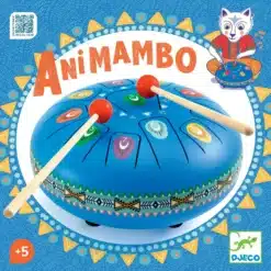 Djeco: Animambo Játékhangszer - nyelves dob Rezgőnyelves, nagy acéldob, 11 hangú - Large tongue drum