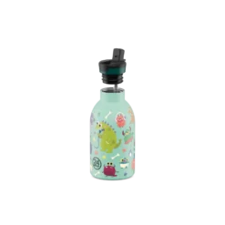 24BOTTLES Kids Clima 330ml rozsdamentes acél termosz szívószálas kupakkal, Spooky Friends