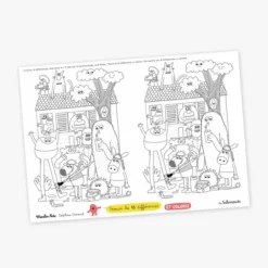 Moulin Roty - Csinoskák - 40 db-os asztali színező lap szett