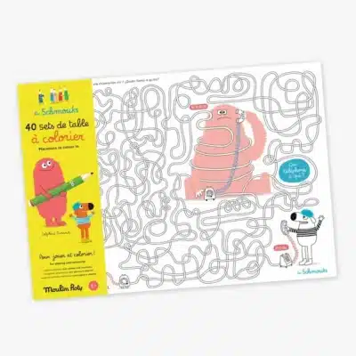 Moulin Roty - Csinoskák - 40 db-os asztali színező lap szett