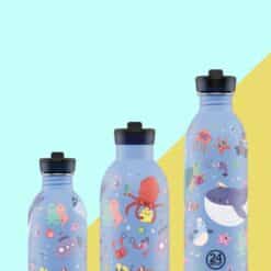 24BOTTLES Gyerek rozsdamentes acél kulacs | Ocean Friends | Több méretben