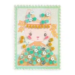 Djeco: tinyly TINYLY kreatív - Mozaikkép készítés, Margi és barátai - Mosaics Margo & Co