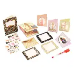 Djeco: Lovely Paper Irodaszeres bőrönd - Tina kisbőröndje - Tinou stationery case