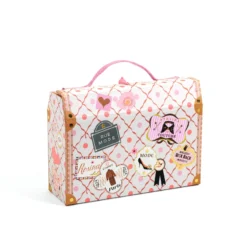Djeco: Lovely Paper Irodaszeres bőrönd - Tina kisbőröndje - Tinou stationery case