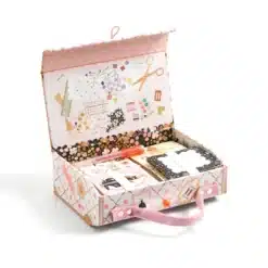 Djeco: Lovely Paper Irodaszeres bőrönd - Tina kisbőröndje - Tinou stationery case