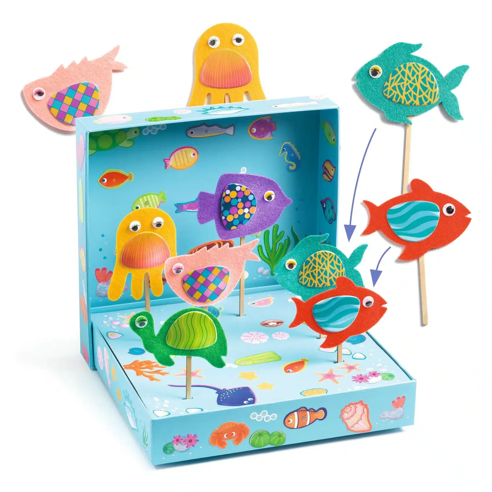 miniart-djeco-1_kollazs-muhely-halszinjatek-collage-craft-happy-aquarium-dj00053-c Djeco: Design by Kollázs műhely - Halszínjáték - Collage craft, Happy Aquarium