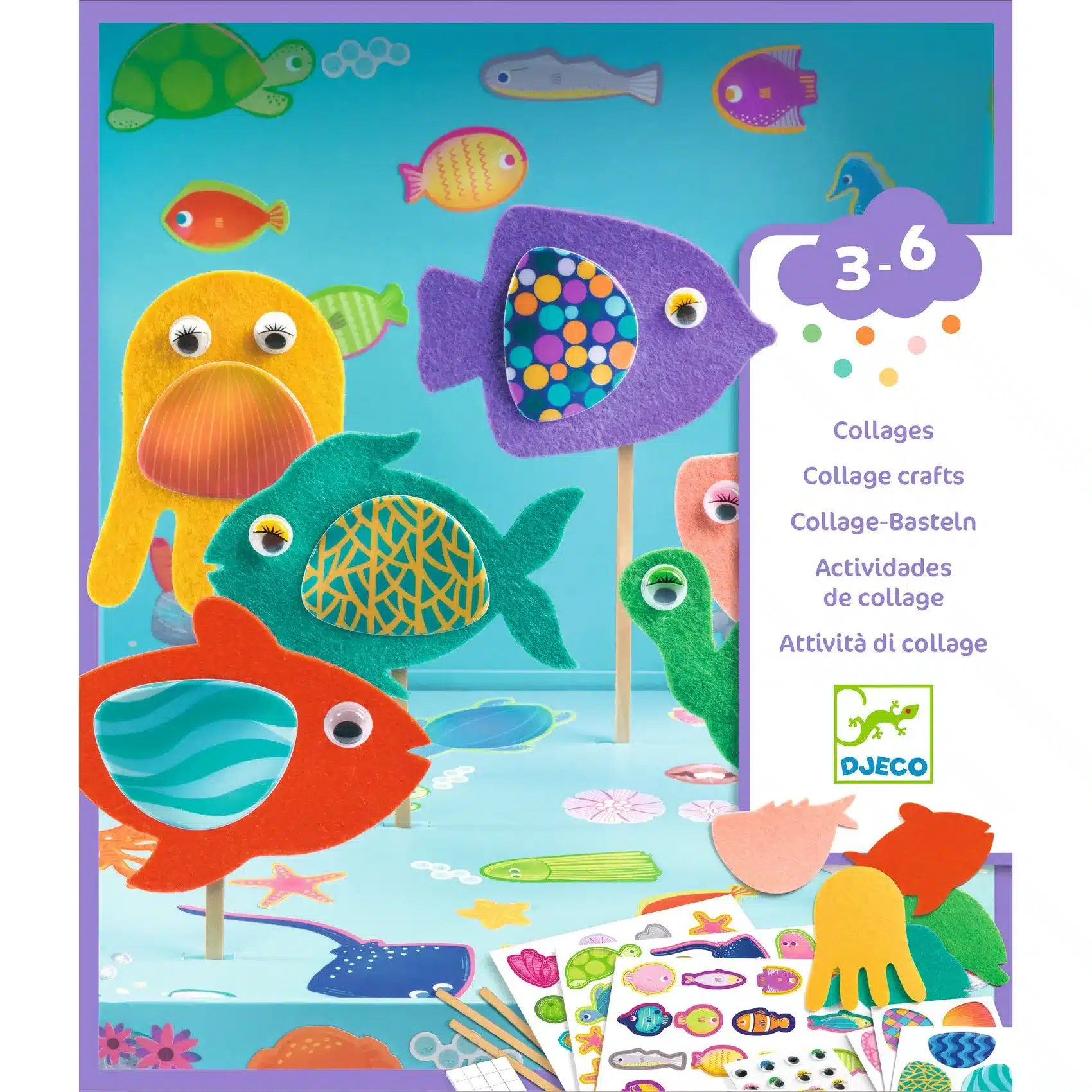 miniart-djeco-kollazs-muhely-halszinjatek-collage-craft-happy-aquarium-dj00053-b Djeco: Design by Kollázs műhely - Halszínjáték - Collage craft, Happy Aquarium