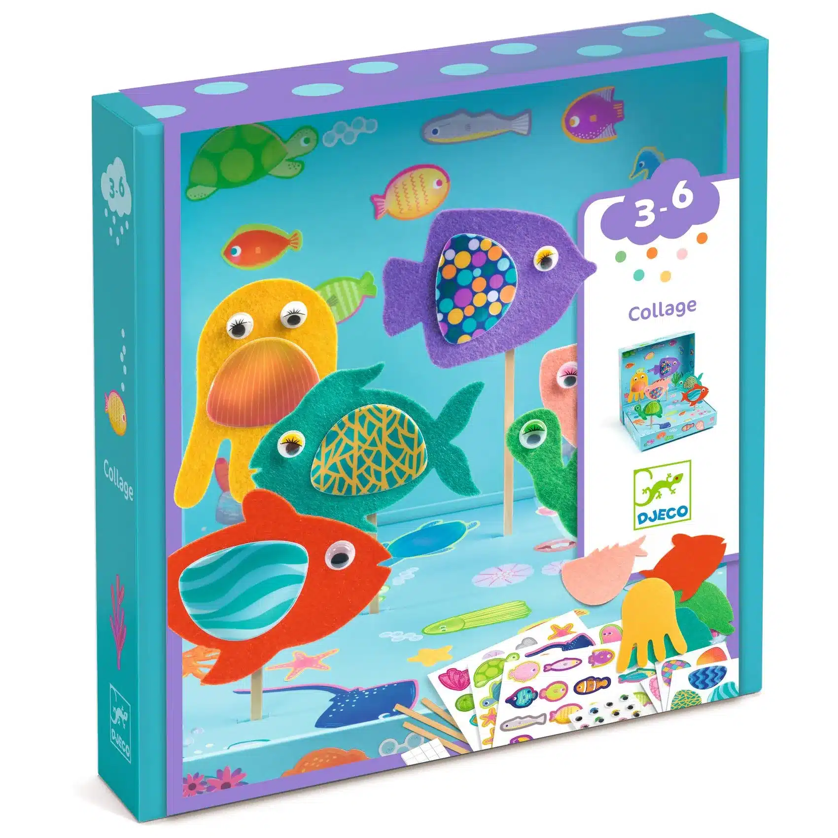 miniart-djeco-kollazs-muhely-halszinjatek-collage-craft-happy-aquarium-dj00053-b3d Djeco: Design by Kollázs műhely - Halszínjáték - Collage craft, Happy Aquarium