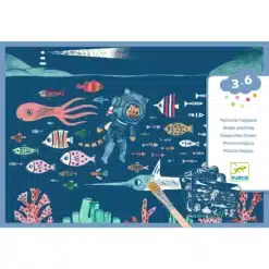 Djeco: Design by Vízzel festő készlet - Az óceánban - In the Ocean