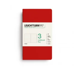 LEUCHTTURM1917 JOTTBOOK PUR A6 pontozott lapos- 3 db, cherry