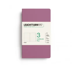 LEUCHTTURM1917 JOTTBOOK PUR A6 pontozott lapos- 3 db, dusty rose