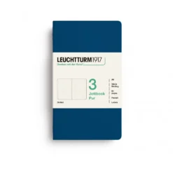 LEUCHTTURM1917 JOTTBOOK PUR A6 pontozott lapos- 3 db, indigo