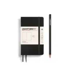 LEUCHTTURM1917 A6 Pocket sima lapos SOFTCOVER notebook, black