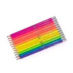 Moulin Roty - Csinoskák - Színes ceruza készlet fém dobozban - neon színek - 12 db