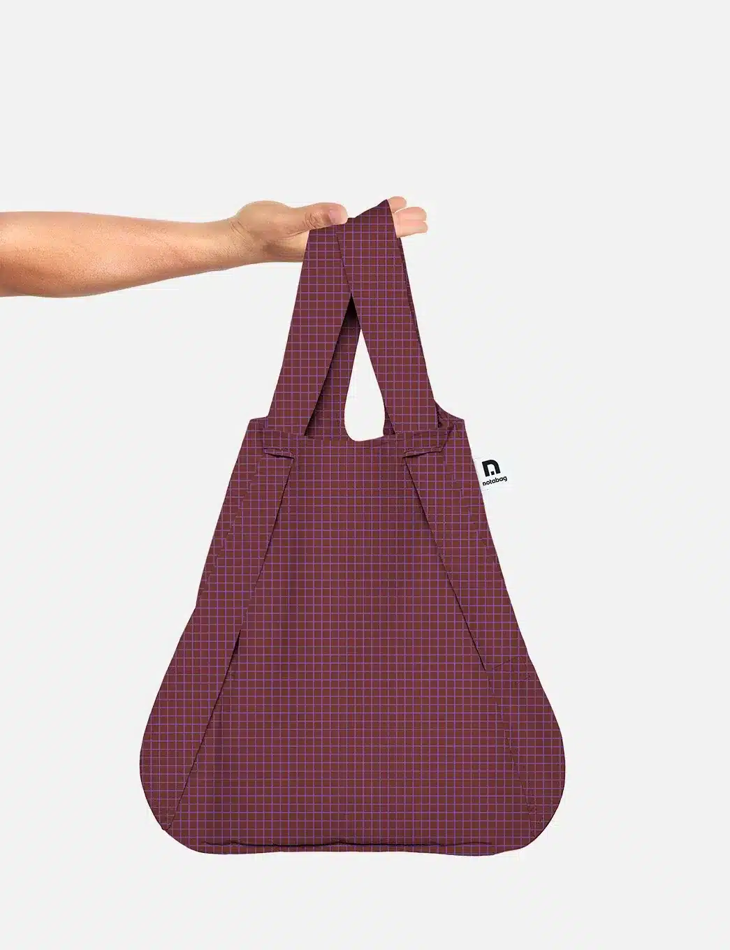 miniart-05_Notabag_Plum-Pleaseh_Bag_hand Notabag bevásárlótáska - Plum Please