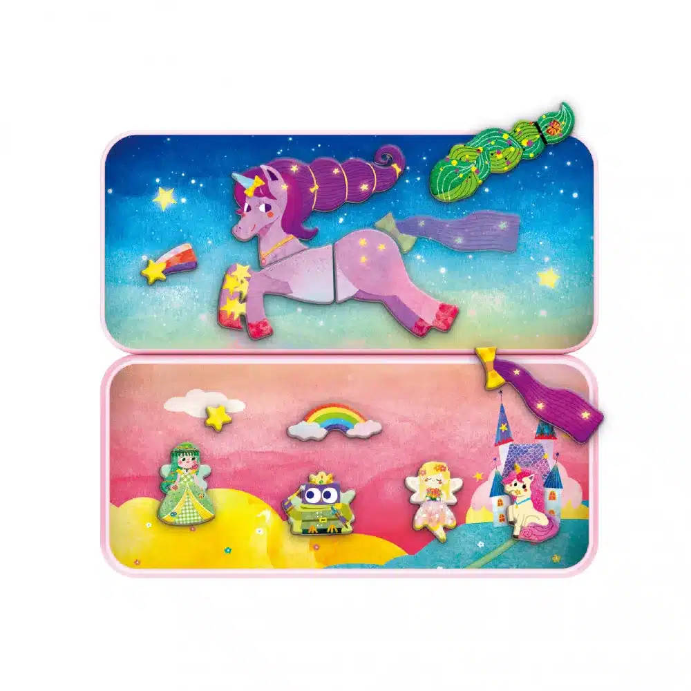 Magneses-puzzle-jatek-Unikornisok-MierEdu-1 Mágneses puzzle játék, Unikornisok MierEdu