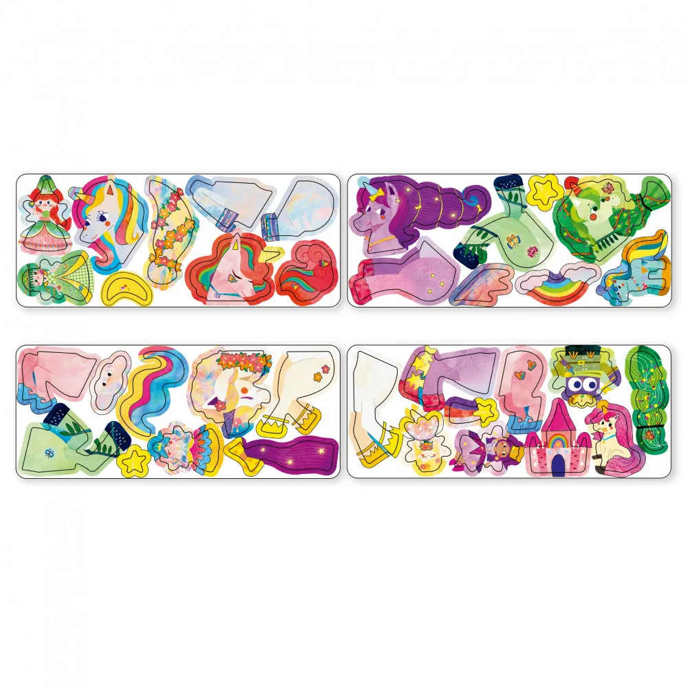 Magneses-puzzle-jatek-Unikornisok-MierEdu-miniart Mágneses puzzle játék, Unikornisok MierEdu