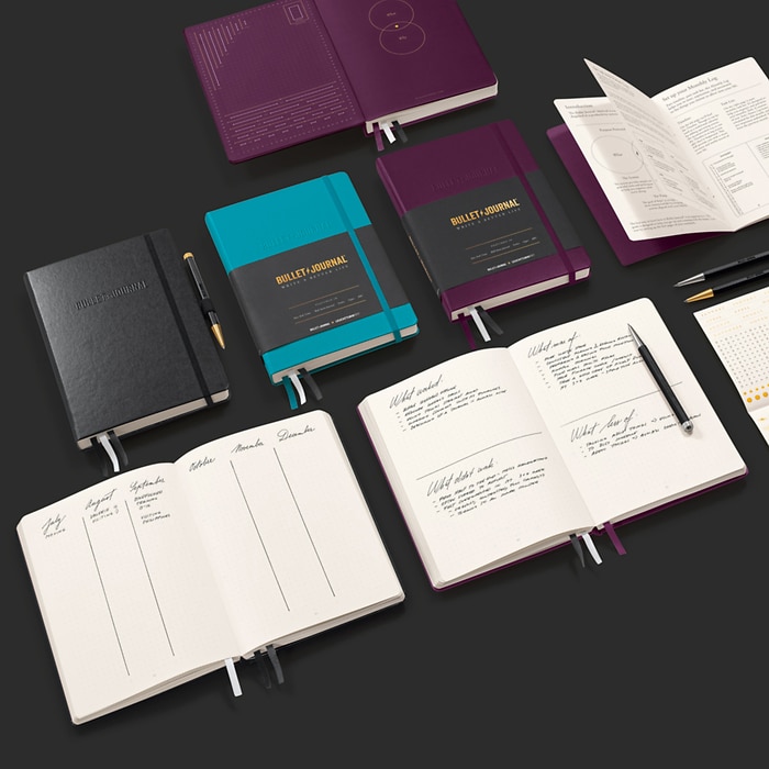 bullet-journal-edition-2-leuchtturm1917-a5-jegyzetfuzet LEUCHTTURM1917 Medium A5 Bullet Journal Edition 2 NOTEBOOK, purple