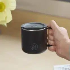 24BOTTLES CASA Mug 340ml rozsdamentes acél bögre, Tuxedo Black