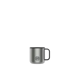 24BOTTLES CASA Mug 340ml rozsdamentes acél bögre, Brushed Steel