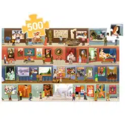 Djeco Megfigyeltető puzzle - A múzeumban, 500 db-os - At the Museum + booklet Djeco Megfigyeltető puzzle - A múzeumban, 500 db-os - At the Museum + booklet